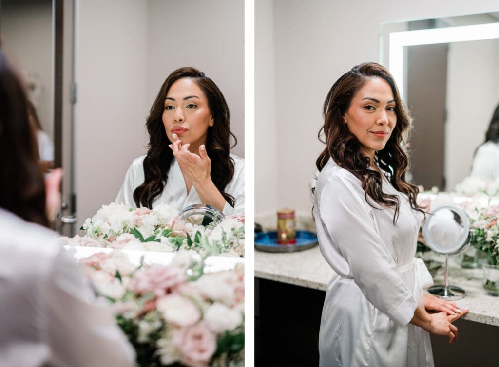 Bride getting ready
