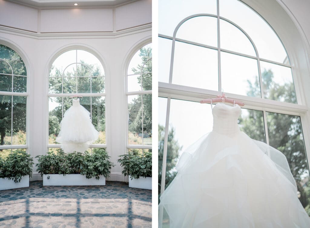 Wedding Dress in Huntsville Botanical Gardens