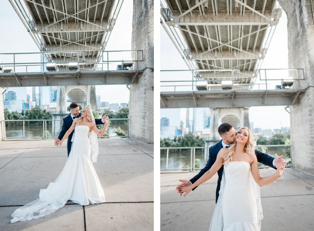 Bride and Groom wedding Portraits Nashville Tennessee